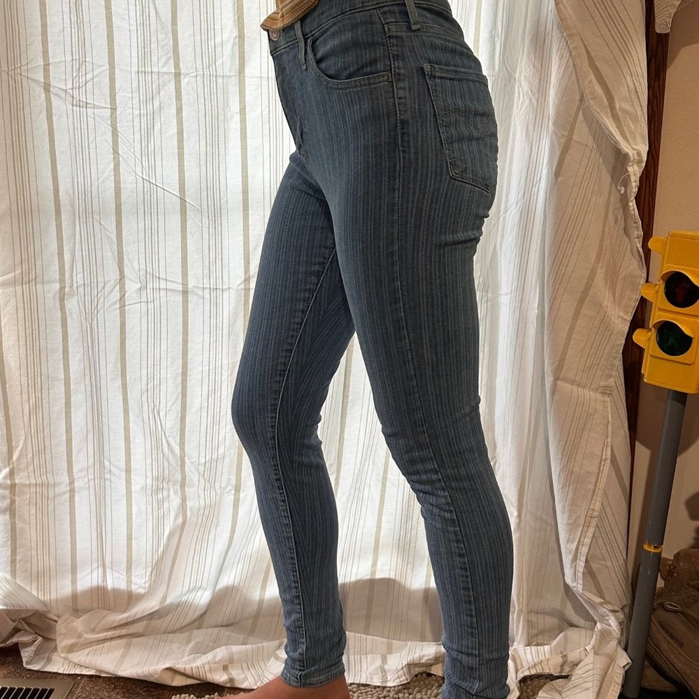 Levi's Striped Skinny Jeans